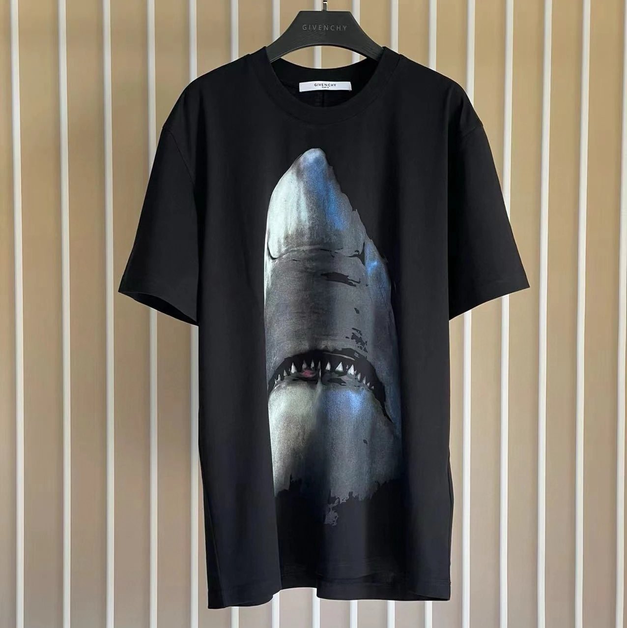 Givenchy T-shirt Top Version Counter Same Collection1Cotton Short Sleeve T T-shirt Men's and Women's Loose Bottoming Shirt2024New Summer