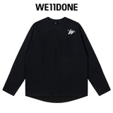 We11done Hoodie Top Version Zhao Lusi Yang Mi Long Sleeve T T-shirt Color Graffiti Letters Gradient Spring and Autumn