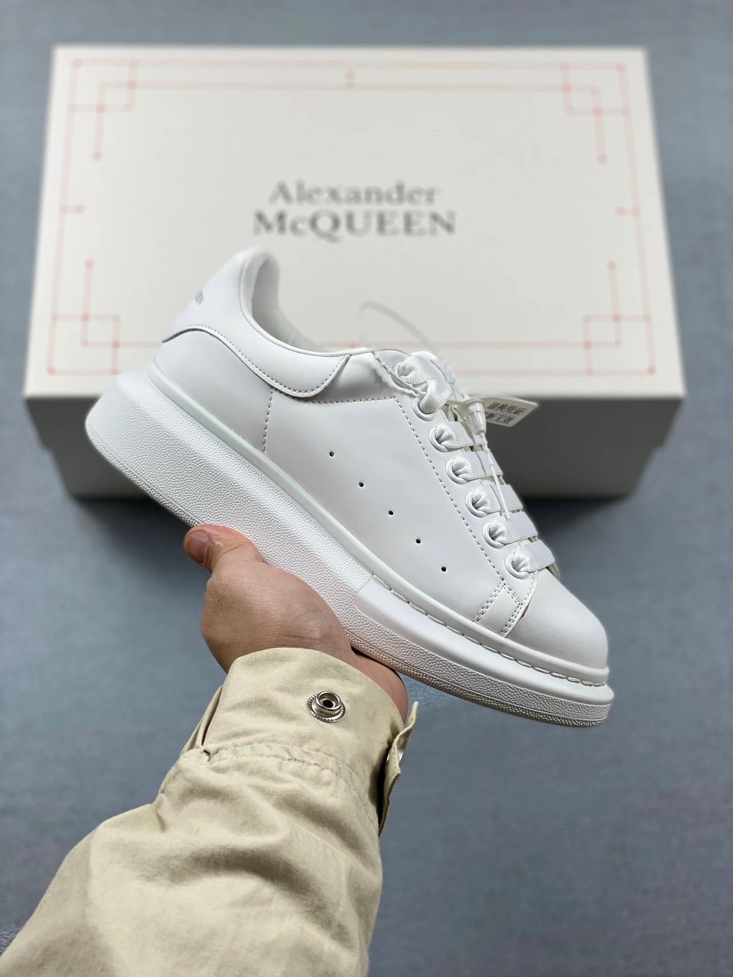 McQueen Shoes High Version Quality New Trendy Fashion Joker Casual Sneaker05