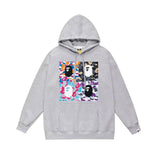 Bape Hoodie 2024Autumn and Winter New Japanese Fashion Brand Pullover plus Size Loose Hoodie Male and Female Couples Wear Teen Fashion Brand Sweater-CY