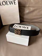 LOEWE Belt Top version Belt Genuine Cattlehide Leather Surface Original Single Original Single Double-Sided First Layer Original Cowhide4.0Men's Leather Belt Man's Belt Men's Belt Business Casual Pants Belt Men's Business Casual Belt Belt Men's High-End B