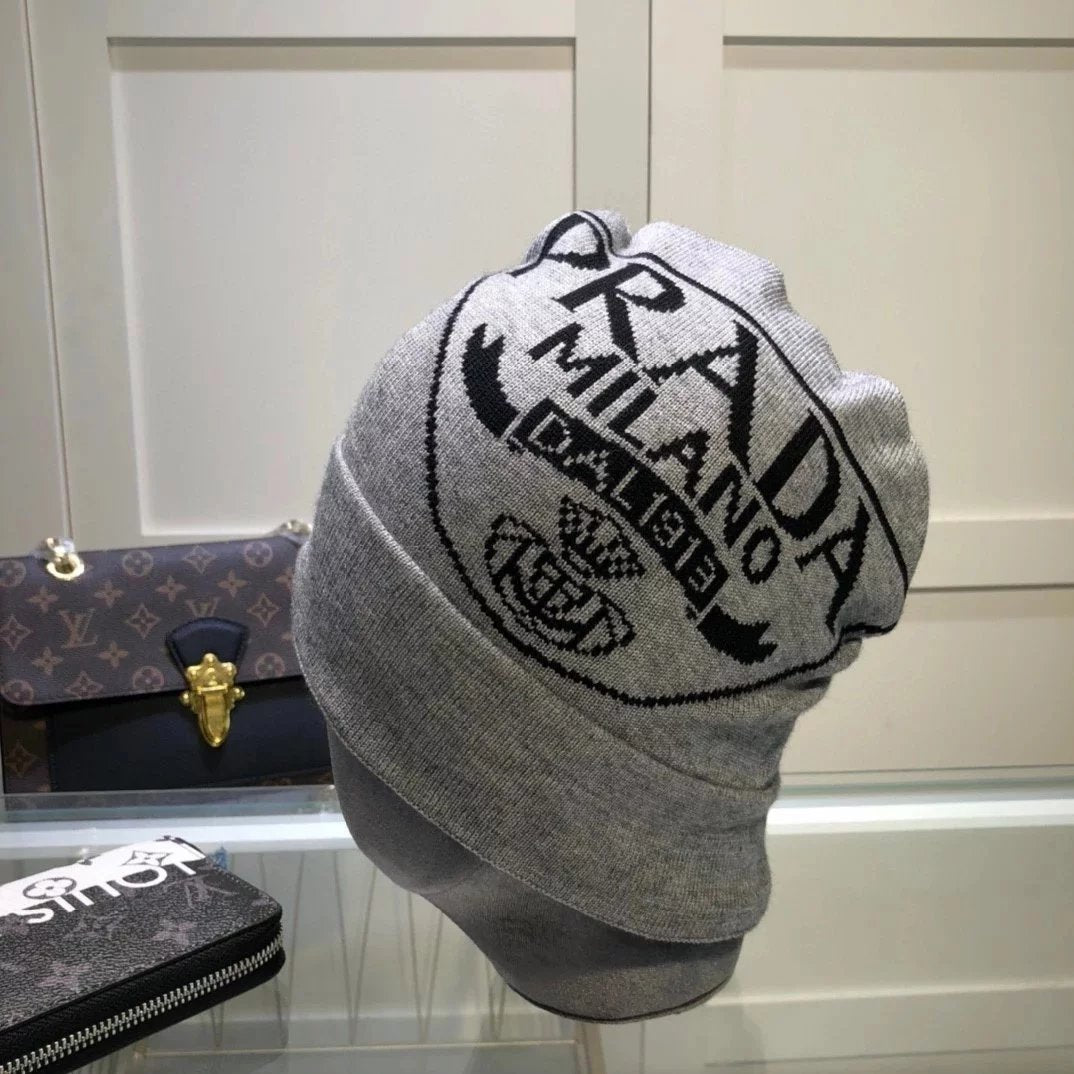 PRADA Hat Fashion Trend Woolen Cap