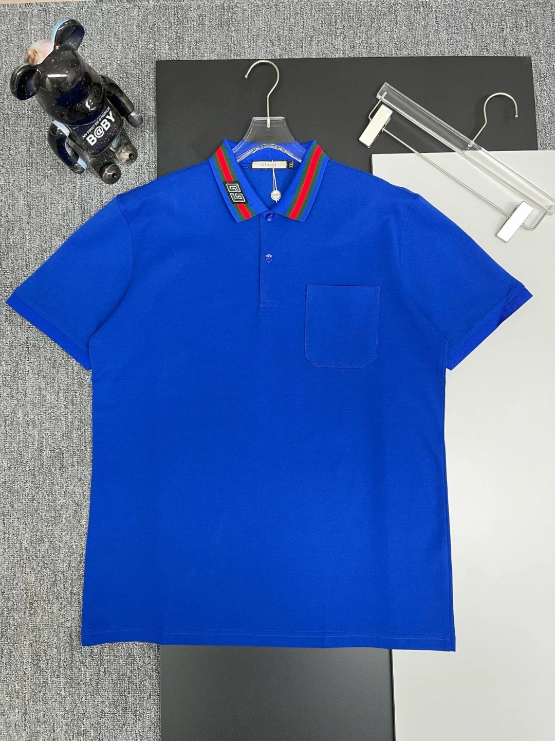 Gucci T-shirt Collar Brand Embroidery logoPOLO Short Sleeve Turn-down Collar Shirt Unisex Summer Loose Fit T Business Commuter Short Sleeve Shirt Plus Size