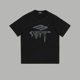Balenciaga T-shirt Spring and Summer2025SS Limited Edition Liquid Twisted Letters logo Printed Crew Neck Short Sleeve Unisex T T-shirt
