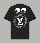 Louis Vuitton LV T-shirt Back Cartoon Portrait Letter Print logo round Neck Short Sleeve25ss New Pure Cotton Unisex Style T T-shirt OS Loose Fit Base Shirt Top Half Sleeve T-Shirt