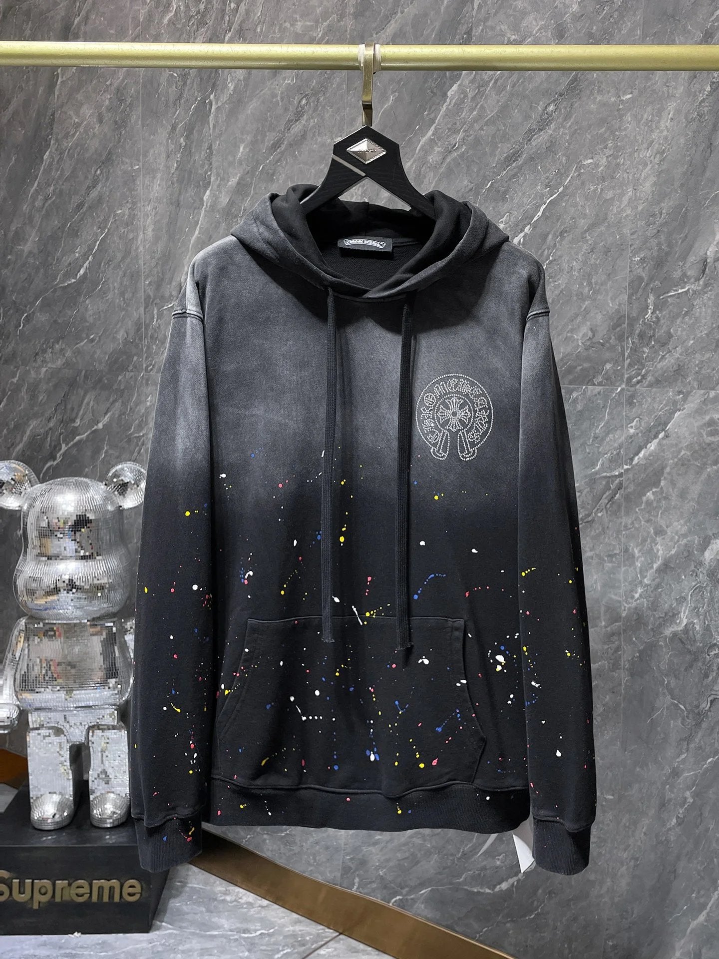 Chrome Hearts Hoodie Cross Hooded Sweater Loose Men's and Women's Zipper Hoodie