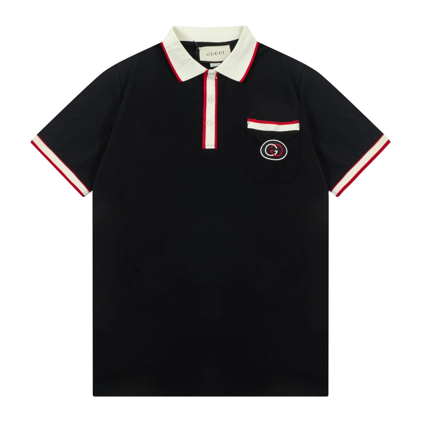 Gucci T-shirt Chest Letter Embroidery logoPOLO Shirt Lapel Short Sleeve25ss New Unisex Summer Short Sleeve OS Loose T Business Half Sleeve Shirt Plus Size T-Shirt
