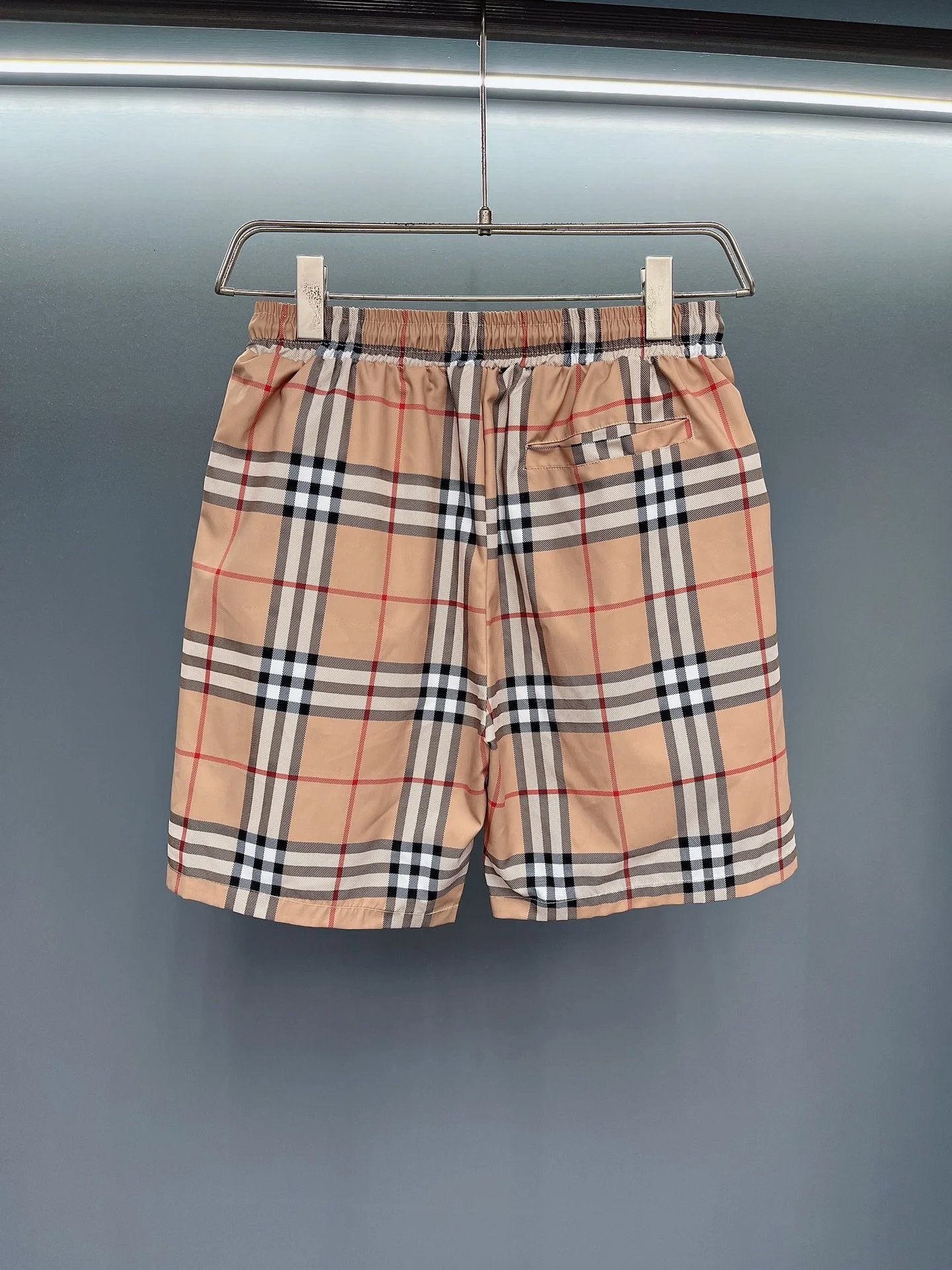 Burberry Shorts Full-body Plaid Pattern Matching TB Letter Printing logo Beach Shorts25ss New Men's and Women's Casual Trendy Brand Five-Point Shorts os Loose Quick-Dry Large Shorts5Pants