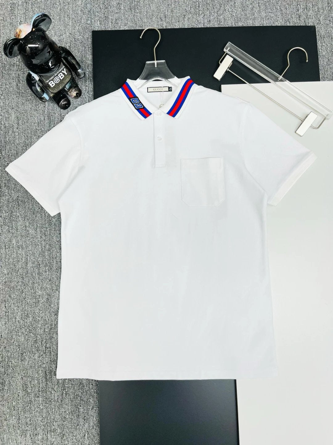 Gucci T-shirt Collar Brand Embroidery logoPOLO Short Sleeve Turn-down Collar Shirt Unisex Summer Loose Fit T Business Commuter Short Sleeve Shirt Plus Size