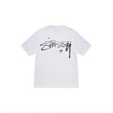 Stussy T-shirt Top Version Fashion Brand Plush Dice Summer Men's and Women's Same Style Short Sleeve T T-shirt