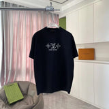 Louis Vuitton LV T-shirt Unique Lettering on the Chest logo Printed Crew Neck Short Sleeve Pure Cotton T T-shirt ins Unisex Simple Summer New Casual Base Shirt T-Shirt