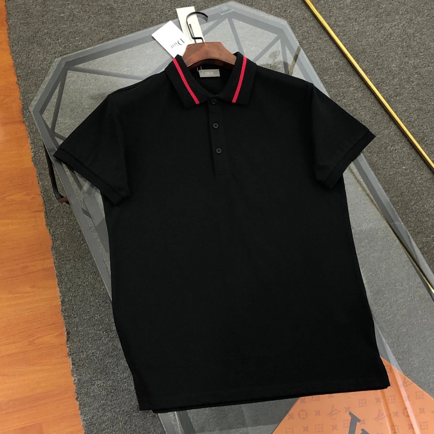 Dior T-shirt Neckline Letters logo Embroidery POLO Shirt Lapel Short Sleeve25ss New Unisex Summer Short Sleeve OS Loose T Business Half Sleeve Shirt Plus Size T-Shirt