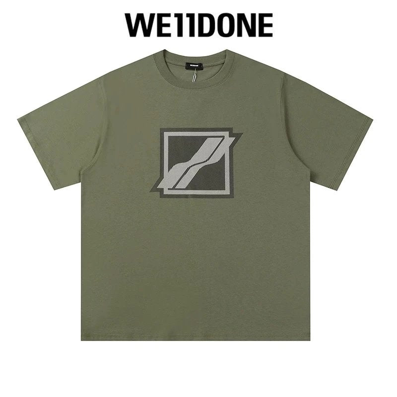We11done T-shirt Top Spring and Summer New Large Letter Bullet Screen LOGO Simple Short Sleeve T T-shirt Loose Fashion Brand