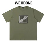 We11done T-shirt Top Spring and Summer New Large Letter Bullet Screen LOGO Simple Short Sleeve T T-shirt Loose Fashion Brand