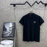 Louis Vuitton LV T-shirt Small chest letters logo Embroidery POLO Short Sleeve Turn-down Collar Shirt Unisex Summer Loose Fit T Business Commuter Short Sleeve Shirt Plus Size