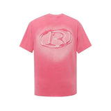 Balenciaga T-shirt Front and Back Appliqué Embroidery logo round Neck Short Sleeve25ss New Pure Cotton Unisex Style T Casual T-Shirt Base Layer Shirt OS Loose Fit Half Sleeve Top Plus Size