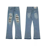 Gallery Dept Jeans High Quality Water Washed Hole Stitching Jeans GD