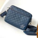 Louis Vuitton LV Men's Bag Top version 【Highest Version】Original Leather Hardware M46602Full leather in black M69827Sprinter Three-in-One Men's Messenger Bag Postman Men's Bag Two-in-One Trio Messenger Bag Shoulder Bag Men's Messenger Bag Men's Bag M30848