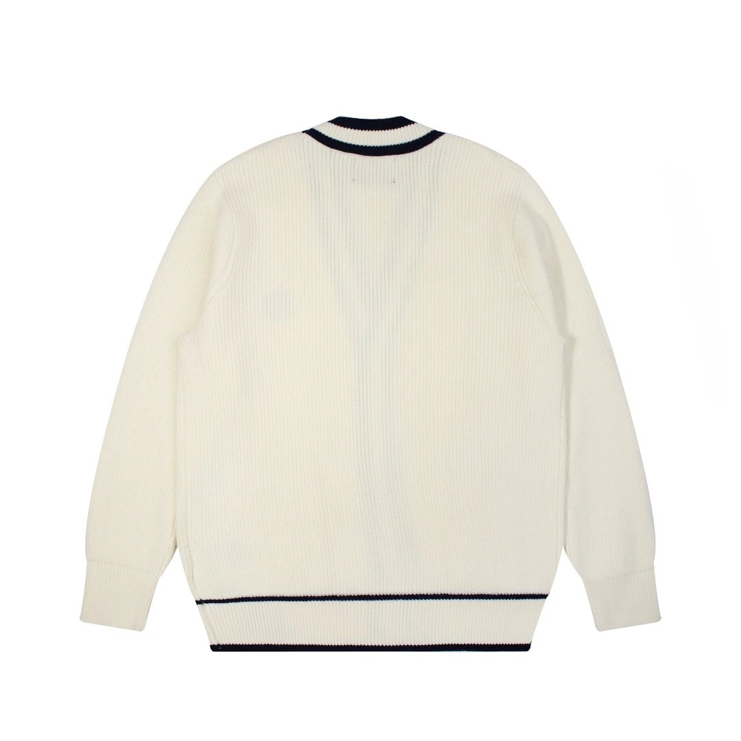 Gucci Sweater Autumn and Winter New logo Knitted Cardigan V Unisex Collar Jacket