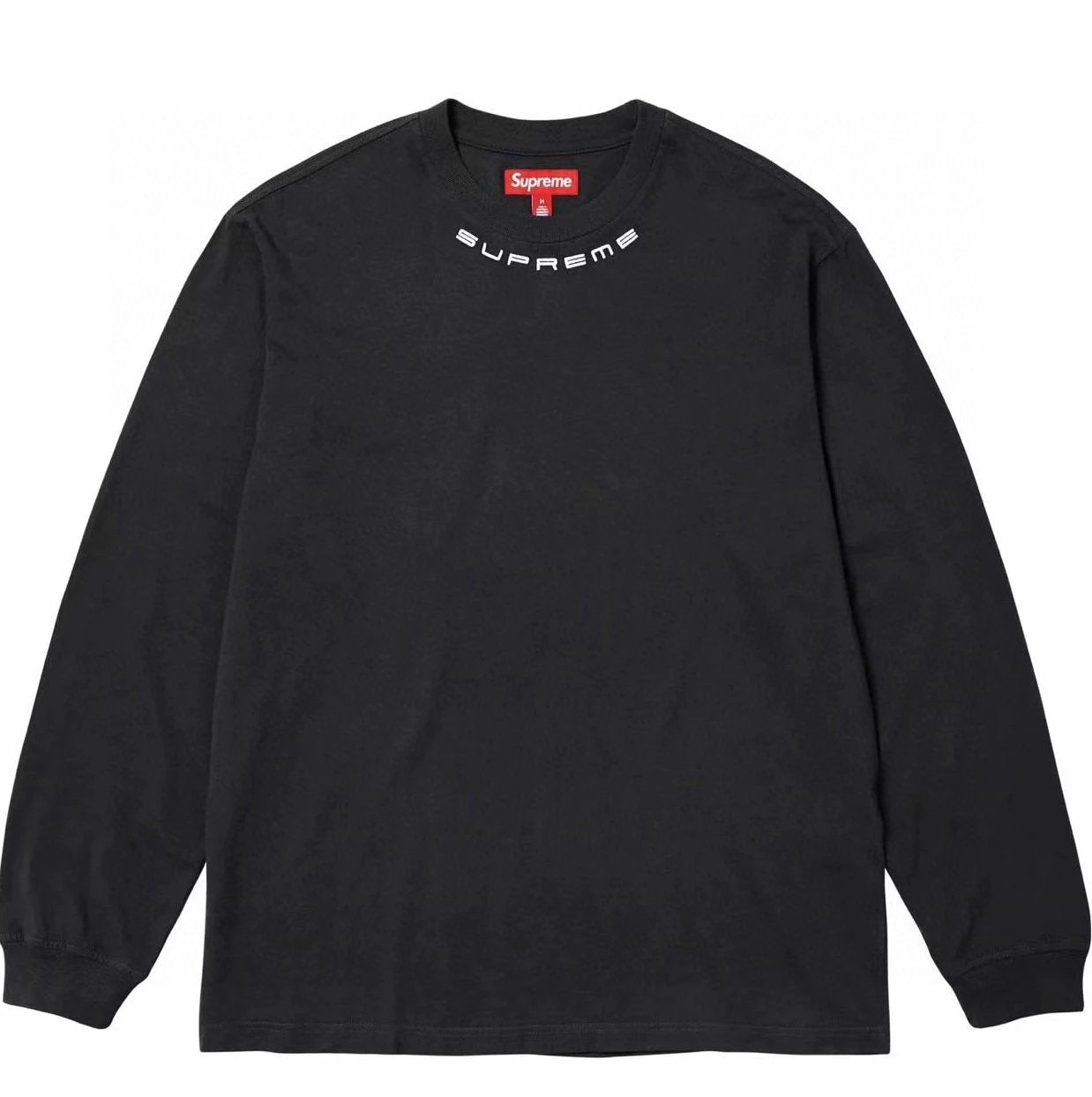 Supreme Hoodie Top Version Counter Same Style Pure Cotton Summer Men's and Women's Same Fashion Loose All-Matching2024New Long Sleeve T T-shirt