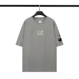 CP Company T-shirt New CP American Korean Style Chest Print Casual Loose round Neck Pullover Double Yarn Short Sleeve Male and Female Trendy Brand T T-shirt ius