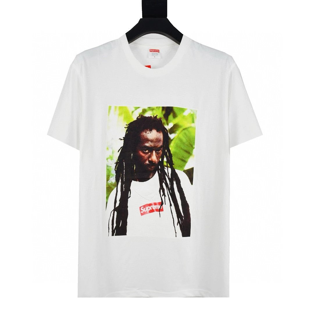 Supreme T-shirt Top Version Cashew Short Sleeve T T-shirt Men's Summer Trendy Women's New Loose Half-Sleeve Top Cotton Official Website Flagship