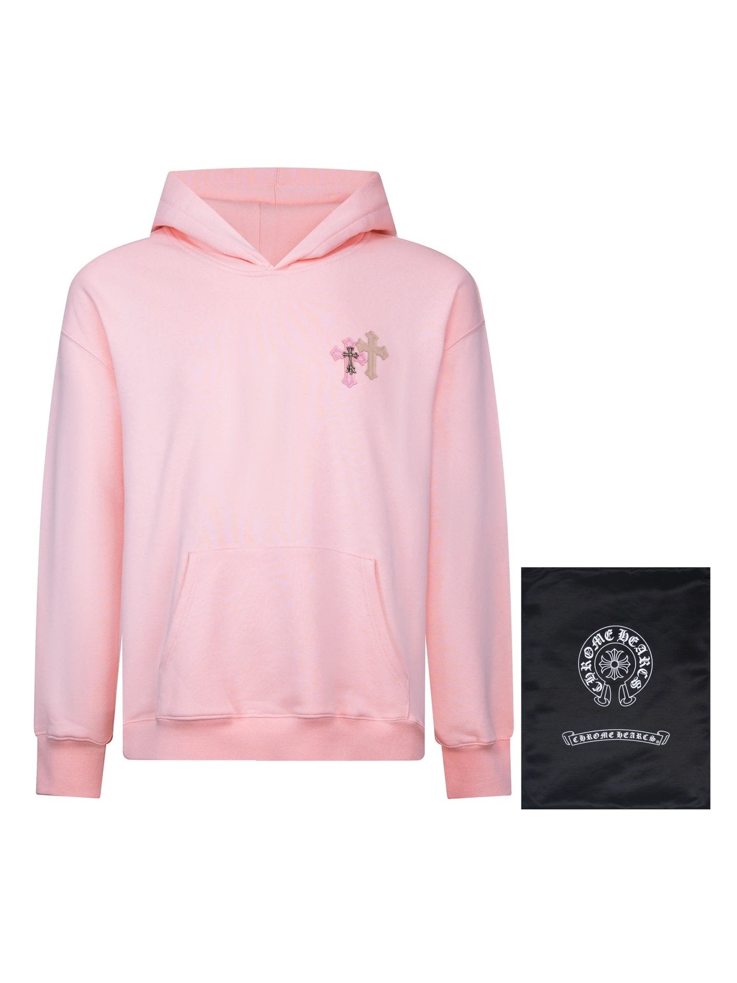 Chrome Hearts Hoodie Heavy Embroidery Sanskrit Hoodie Sweatshirt Casual Loose Fit Pure Cotton Terry Pullover Hoodie Os Unisex Sports Tracksuit Top24ss Autumn and Winter New Products