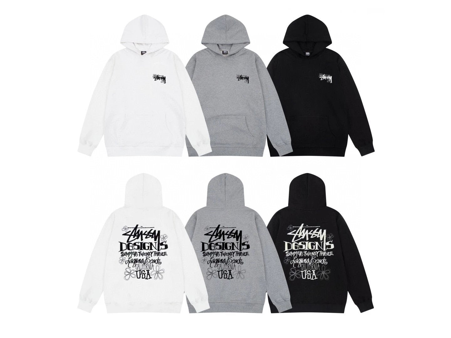 Stussy Hoodie Top Meimei Fashion Brand Classic Basic Style Hoodie World Parade Men's and Women's Couple Hooded Dice Sweater