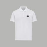 Dior T-shirt Chest Brand Logo logo Embroidery POLO Short Sleeve Turn-down Collar Shirt Unisex Summer Loose Fit T Business Commuter Short Sleeve Shirt Plus Size T-Shirt