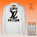 Louis Vuitton LV Hoodie Large back logo Runway Style Crewneck Sweatshirt Long Sleeve Base Shirt Jacket Top Fashion Unisex Sports Casual OS Loose Fit Versatile New Autumn Winter Collection