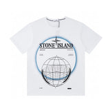 Stone Island T-shirt Top Version Counter Same Style Pure Cotton Summer Men's and Women's Same Fashion Loose All-Matching2024New Short Sleeve T T-shirt