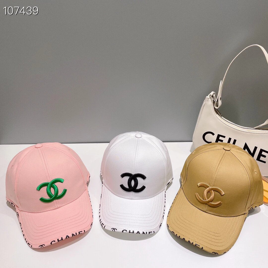 Chanel Hat High Quality】New Embroidered Baseball Cap，New，Big Brand's Same Style Super Easy to Match，Hurry up and Buy It