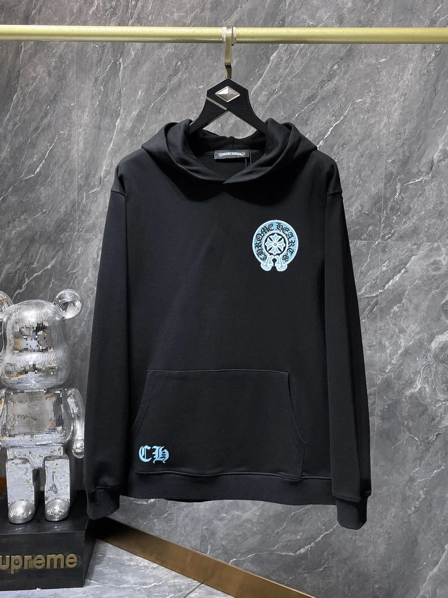 Chrome Hearts Hoodie Cross Hooded Sweater Loose Men's and Women's Zipper Hoodie