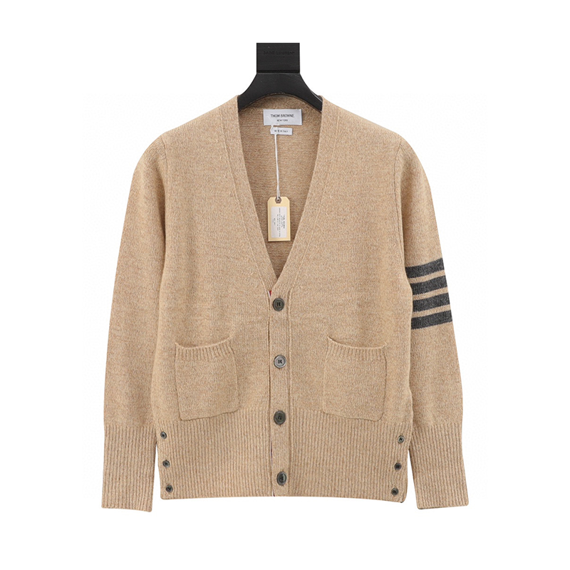 Thom Browne Sweater Three-Button Australian Wool Cardigan for Men and Women