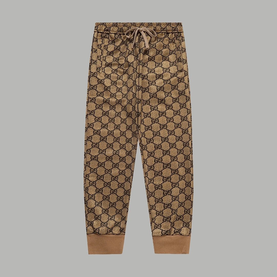 Gucci Jeans Small Floral Print Jogger Pants GG Autumn Winter Unisex Casual Long Pants