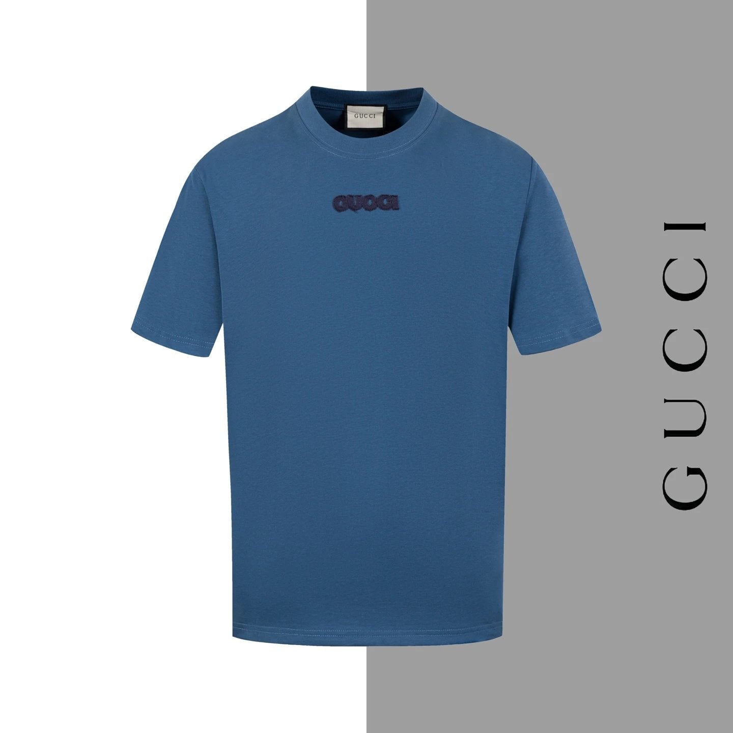 Gucci T-shirt Chest Letter Burnt Flower Embroidery logo round Neck Short Sleeve25ss New Pure Cotton Unisex Style T T-shirt OS Loose Fit Base Shirt Half Sleeve T-Shirt Top Half Sleeve