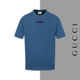 Gucci T-shirt Chest Letter Burnt Flower Embroidery logo round Neck Short Sleeve25ss New Pure Cotton Unisex Style T T-shirt OS Loose Fit Base Shirt Half Sleeve T-Shirt Top Half Sleeve