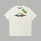 Gucci T-shirt Classic red and green G Wow Glue Thick Board logo round Neck Short Sleeve25ss New Pure Cotton Unisex T-Shirt T T-shirt OS Loose Fit Base Shirt Top with Half Sleeves