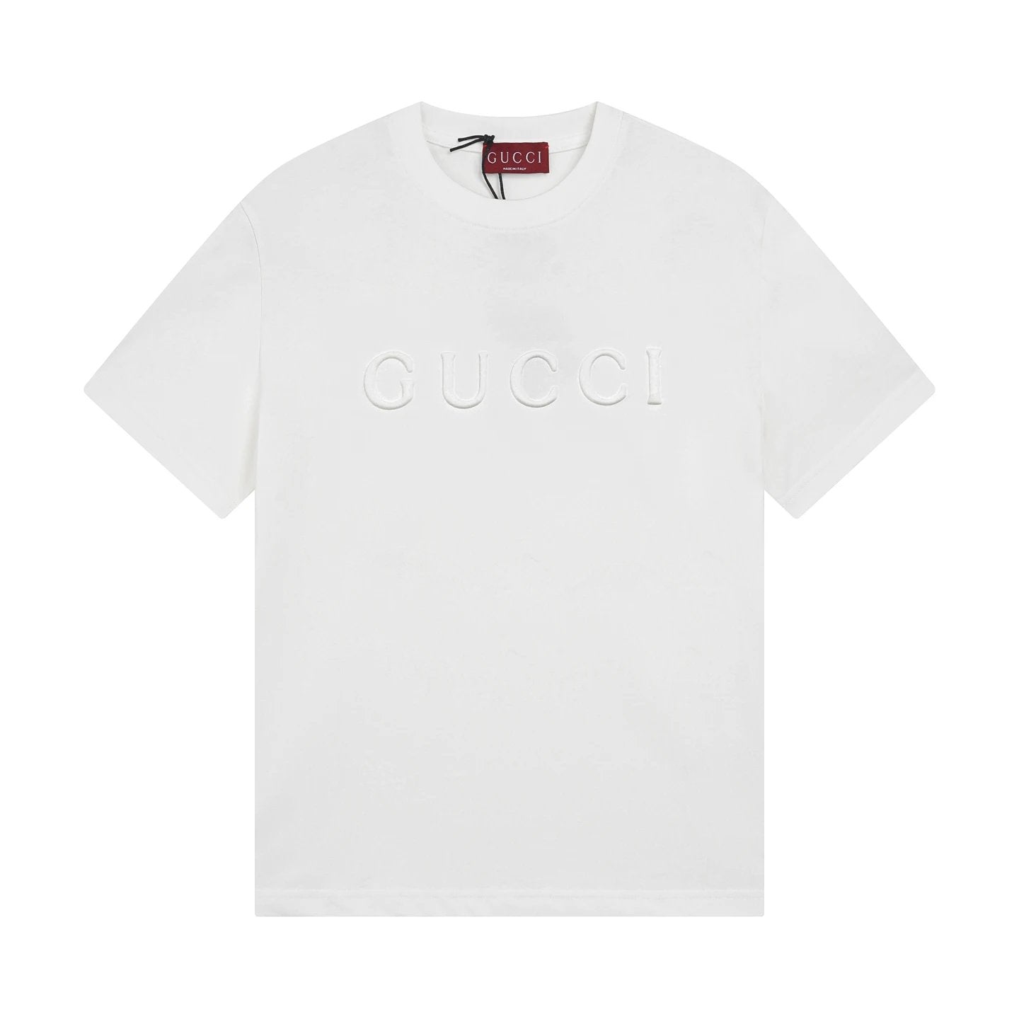 Gucci T-shirt Chest Letter Die-cast logo round Neck Short Sleeve25ss New pure cotton T Unisex T-Shirt OS Loose Fit Base Shirt Top Half Sleeve T-Shirt