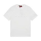 Gucci T-shirt Chest Letter Die-cast logo round Neck Short Sleeve25ss New pure cotton T Unisex T-Shirt OS Loose Fit Base Shirt Top Half Sleeve T-Shirt