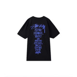 Stussy T-shirt Top Version Fashion Brand Plush Dice Summer Men's and Women's Same Style Short Sleeve T T-shirt