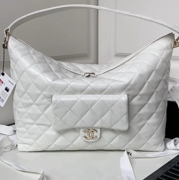 Chanel Women's Bag Top version 23b New Hippie hobo Shoulder Bag Underarm Bag Shoulder Bag Backpack Handbag Hippie Bag New hobo Underarm bag AS4347AS4339Calfskin Material Is Large hobo Bag