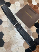 Bottega Veneta Belt 【First Layer Cowhide】Counter Version Free Packaging New Belt Men's First Layer Cowhide Hand-Woven Calfskin Belt Fashion All-Matching3.5cm Pant Belt Men and Women Business Casual Belt Belt Men's Leather Belt Bottega Belt