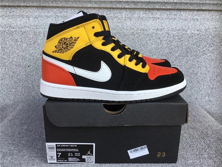 Air Jordan 1 Mid shoes New All-Match Trendy Men's Casual Sports Shoes