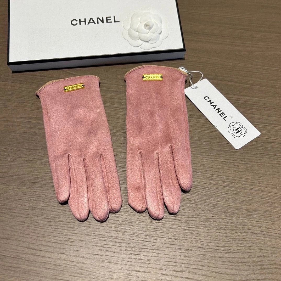 Chanel Gloves New Counter New Wool Gloves，Fashion Gloves，Autumn and Winter Warm Velvet Lining，Super Comfortable and Soft、All-Matching！Average Size