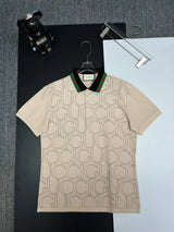 Gucci T-shirt Front with Full Letter Print logo Printing POLO Shirt Lapel Short Sleeve25ss New Unisex Commuter Short Sleeve Summer Loose Fit T Business Shirt Plus Size T-Shirt