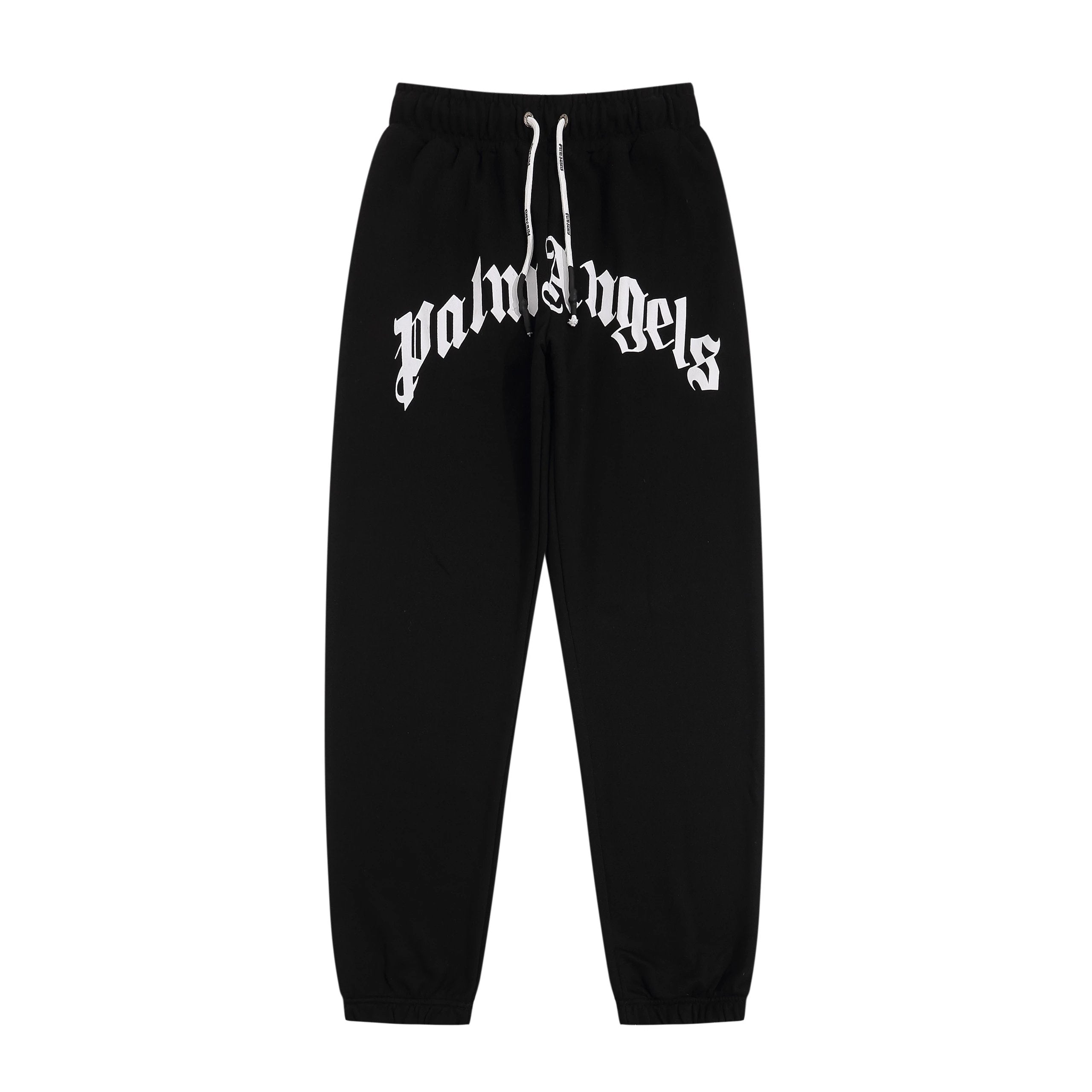 Palm Angels Sweatpants Top Version Logo Letter Printing Sports Casual Pants Ankle-Tied Loose Trousers Sweatpants