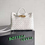 Bottega Veneta Women's Bag Top version 【Level Surrogate Shopping】Home New andiamo Handbag Woven Bag Horoscope Buckle Briefcase Large45cm Shopping Bag Tote Bag tote Bag Handbag Shoulder Crossbody Bag24New Women's Bag New Color Idle Style Square Pocket Bag