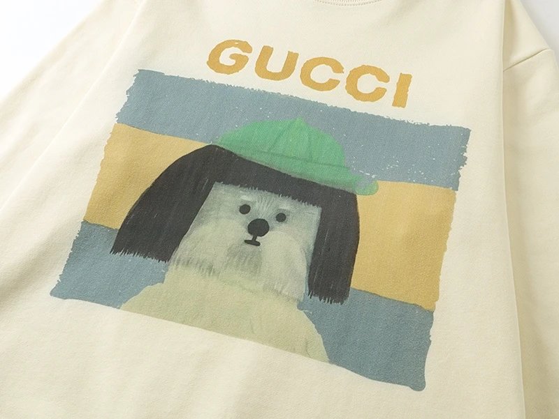 Gucci Hoodie Large Figure logo Printed Crewneck Sweatshirt Long Sleeve Base Shirt Outerwear Trendy Unisex Sports Casual Loose Fit Versatile New Autumn Winter Collection