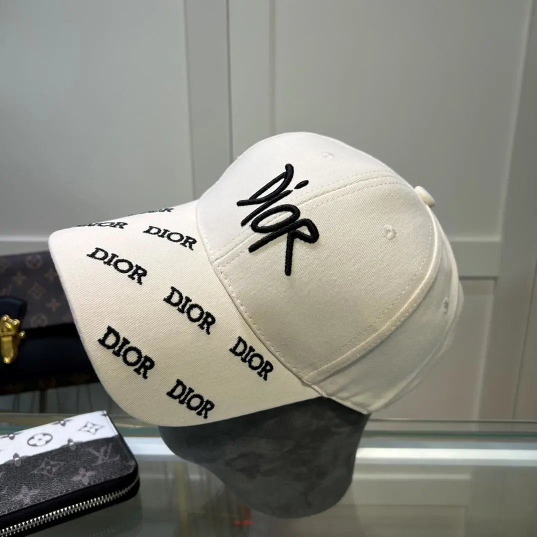 Dior Hat Classic24New Letters logo Embroidered Sun Protection Hat Dome Casual Women's Sunshade Baseball Cap